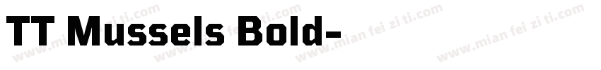 TT Mussels Bold字体转换